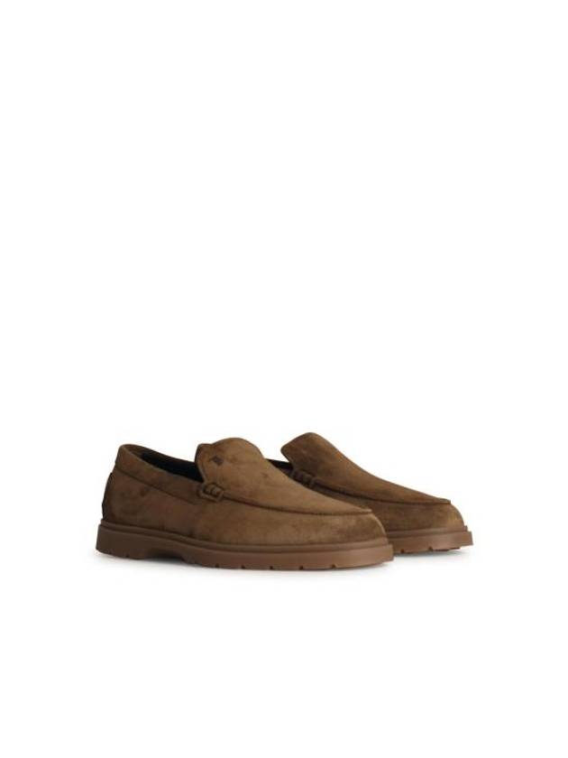 Suede Slipper Loafers Brown - TOD'S - BALAAN 3