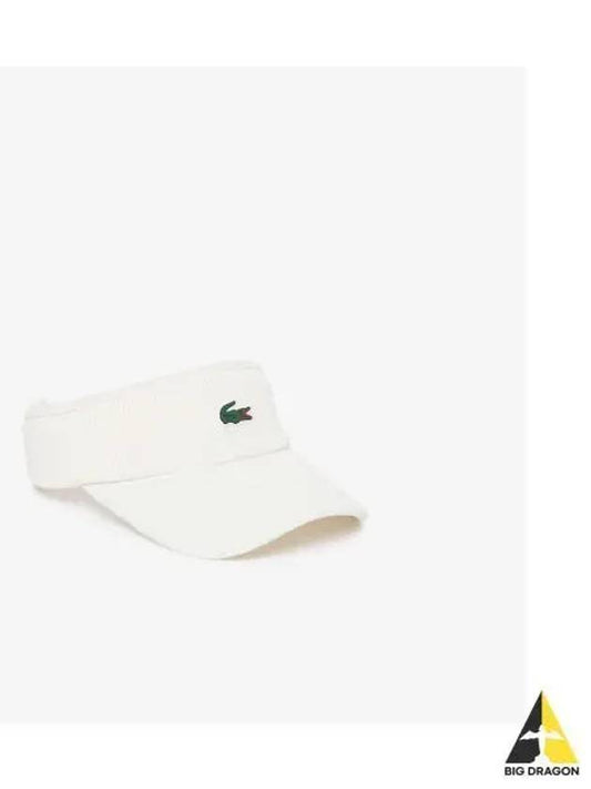 Golf corduroy sun visor OFFWHITE off white - LACOSTE - BALAAN 1