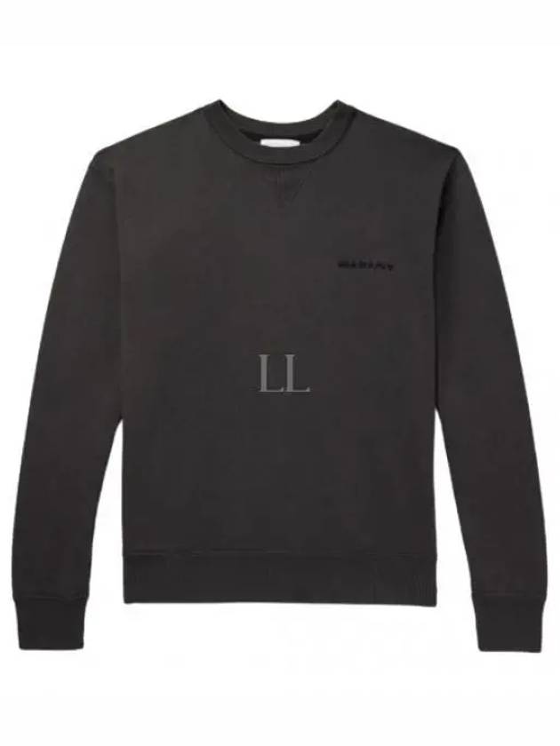 Mikis Logo Cotton Sweatshirt Faded Black - ISABEL MARANT - BALAAN 2