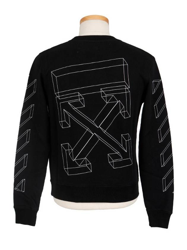 3D Logo Print Long Sleeve T-Shirt Black - OFF WHITE - BALAAN 4