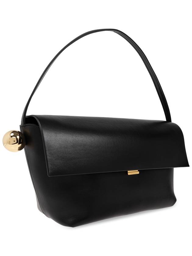 The Large Ronde Carre Shoulder Bag Black - JACQUEMUS - BALAAN 5