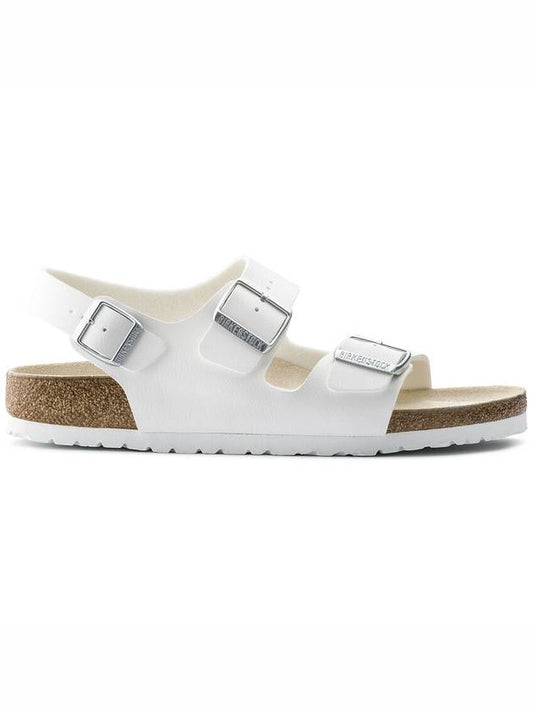 Milan Birco Regular Sandals White - BIRKENSTOCK - BALAAN.