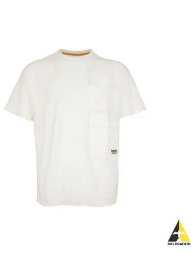 Men s Utility Pocket Short Sleeve T Shirt Ivory TB0A291GCM91 - TIMBERLAND - BALAAN 1