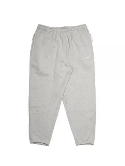 Men's Solo Swoosh Fleece Track Pants Grey - NIKE - BALAAN 2