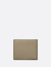 Grain Leather CD Icon Compact Half Wallet Beige - DIOR - BALAAN 5