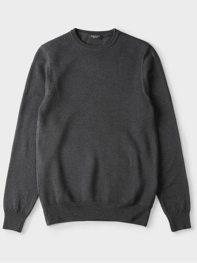 Made In Italy Merino Wool 100 Crew Neck Knit F INIT64 - PANICALE - BALAAN 4