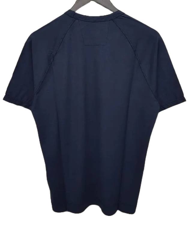 Logo Short Sleeve T-Shirt Navy - CP COMPANY - BALAAN 5