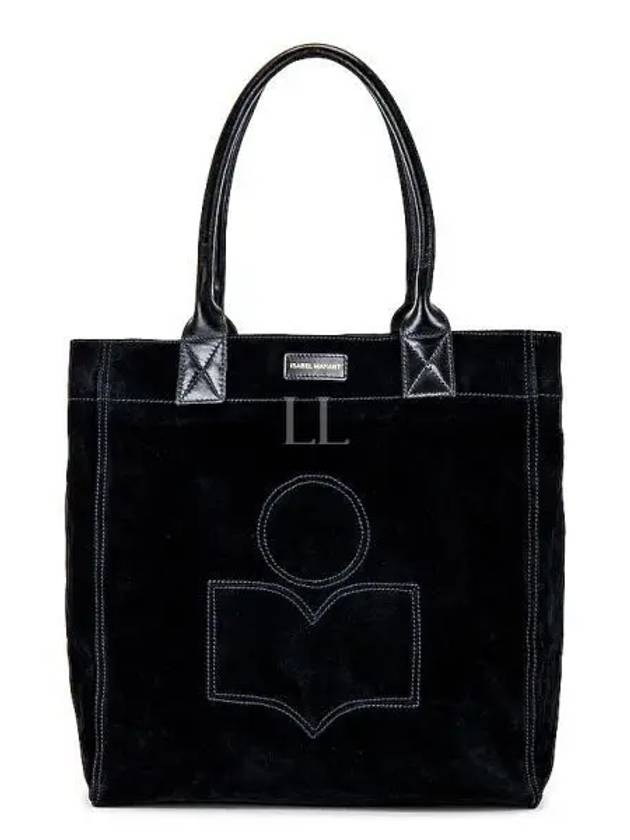 Yenky Small Suede Tote Bag Black - ISABEL MARANT - BALAAN 2