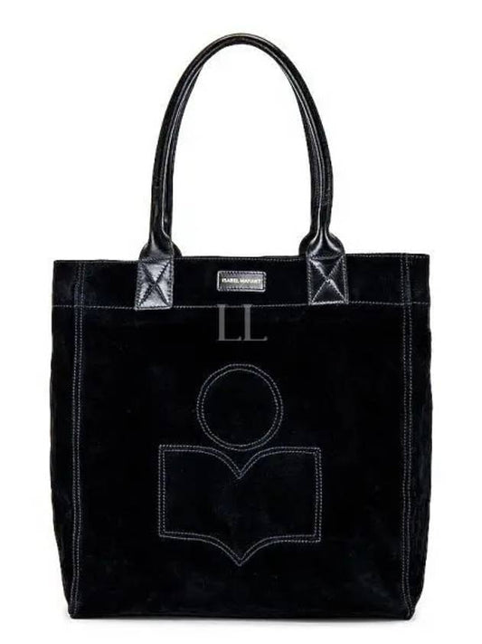 Yenky Small Suede Tote Bag Black - ISABEL MARANT - BALAAN 2