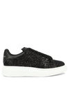 Glitter Oversole Low Top Sneakers Black - ALEXANDER MCQUEEN - BALAAN 2