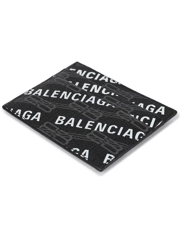 Monogram Pattern Card Wallet Black - BALENCIAGA - BALAAN 5