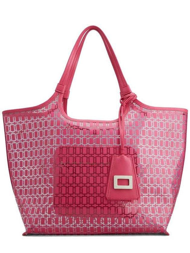 PVC medium tote bag pink - ROGER VIVIER - BALAAN 1