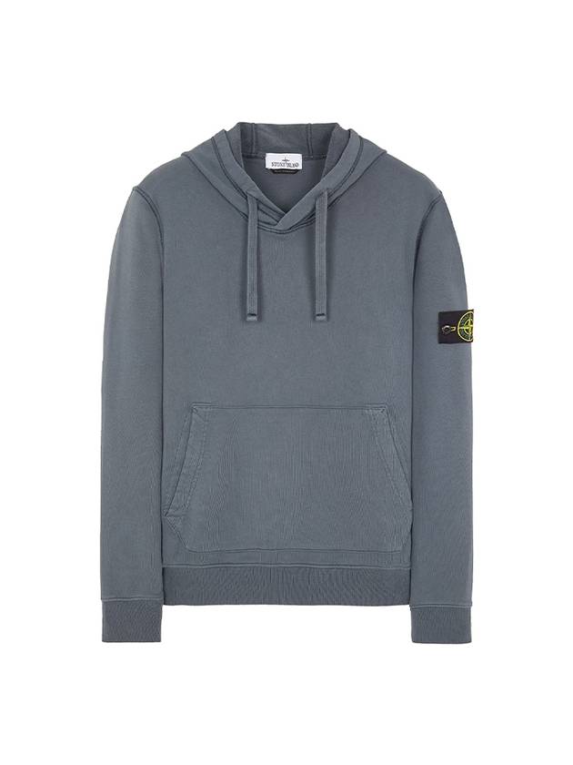 Signature Logo Patch Hoodie Grey - STONE ISLAND - BALAAN 2