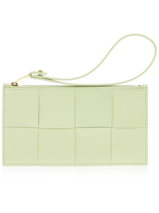 Bill Intrecciato Pouch Bag Lemon Washed Yellow - BOTTEGA VENETA - BALAAN.