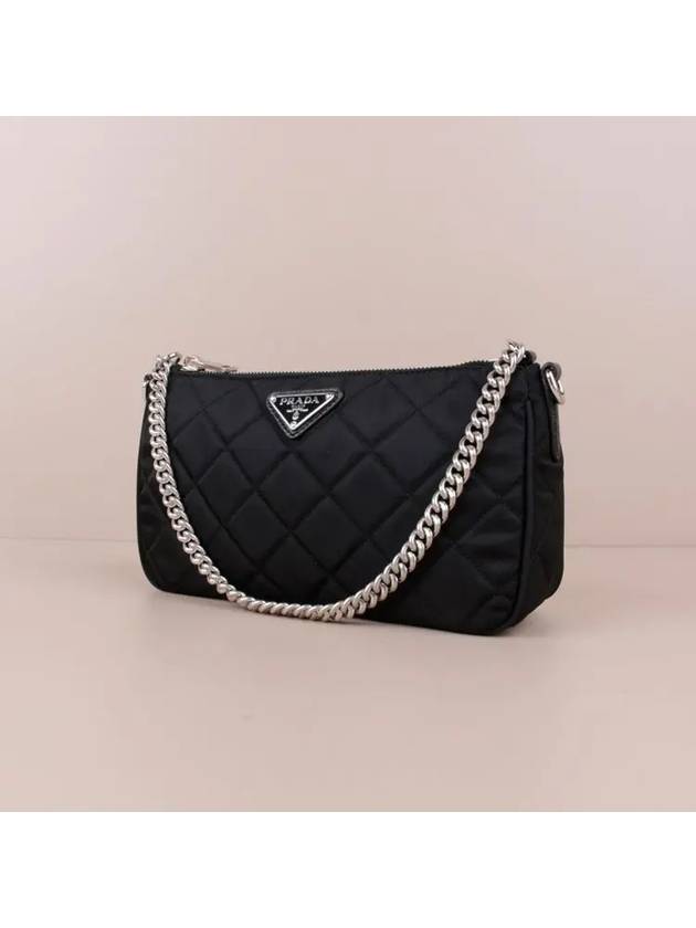 Tessuto Quilted Chain Shoulder Bag Black - PRADA - BALAAN 2