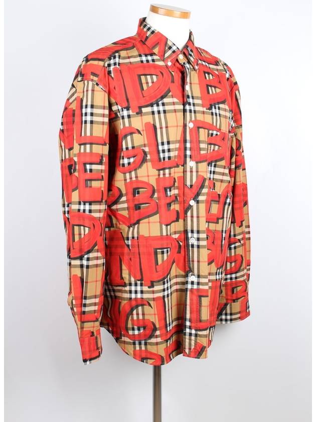 Graffiti check shirt XXL - BURBERRY - BALAAN 6