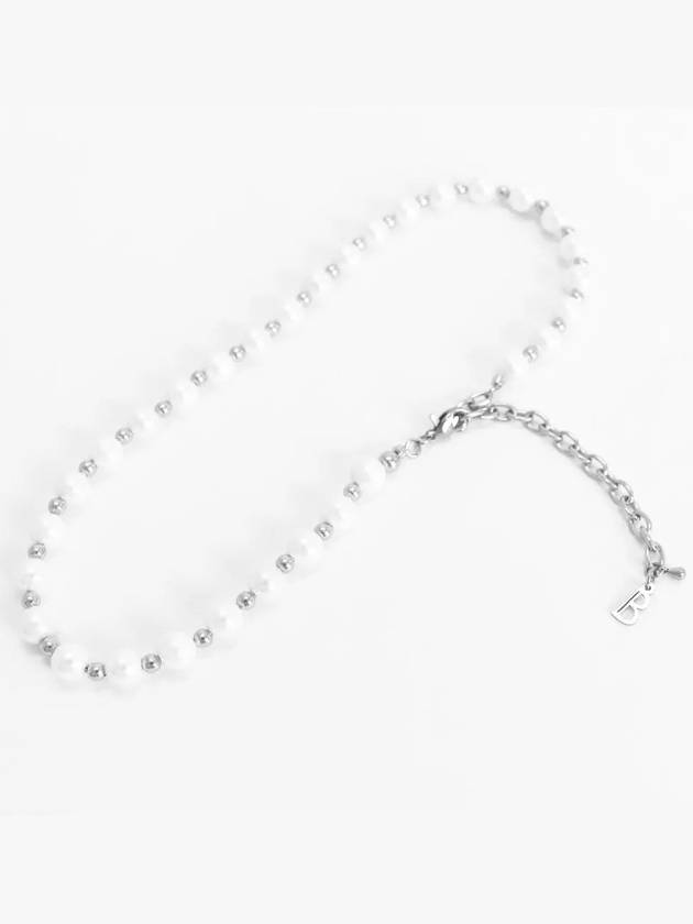 Men's Pearl Street Fashion Necklace White - BASSCLEF - BALAAN 7