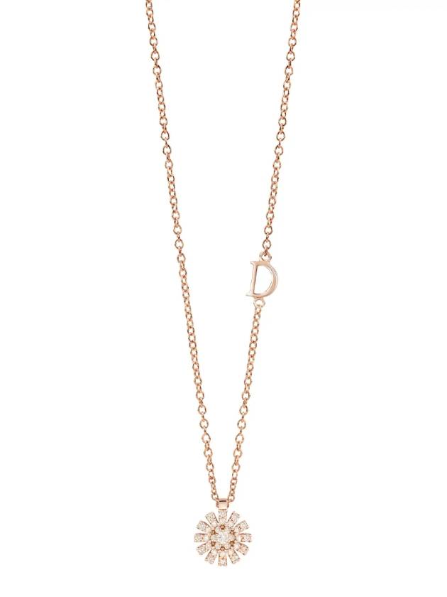 Margherita Diamonds 8mm Necklace Pink Gold - DAMIANI - BALAAN 2