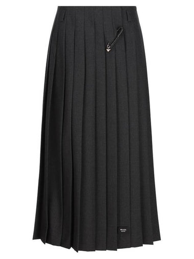 Prada Skirts Anthracite - PRADA - BALAAN 1