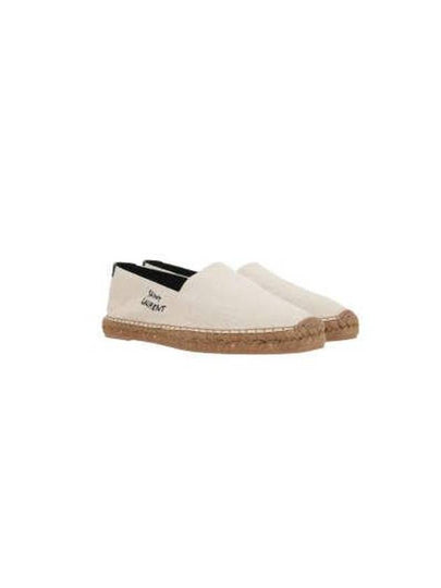 Logo Monogram Espadrilles Beige - SAINT LAURENT - BALAAN 2