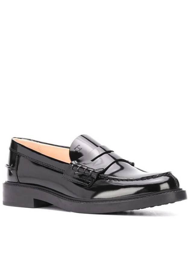 Women's Patent Leather Penny Loafers Black - TOD'S - BALAAN 3