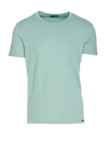 Cotton Crew Neck Short Sleeve T-Shirt Green - TOM FORD - BALAAN 2