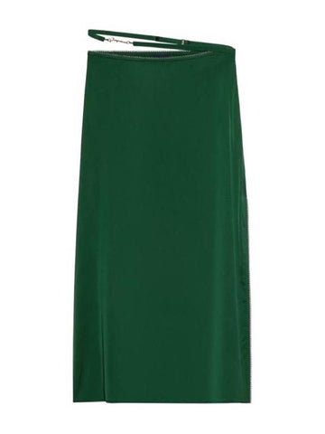 Short Skirt 241SK0091000590 DARK GREEN GREEN - JACQUEMUS - BALAAN 1