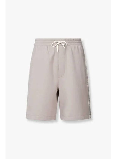 Men s Logo Tape String Shorts Dark Khaki - EMPORIO ARMANI - BALAAN 1