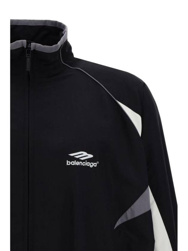 3B Sports Icon Medium Fit Track Jacket Black - BALENCIAGA - BALAAN 4