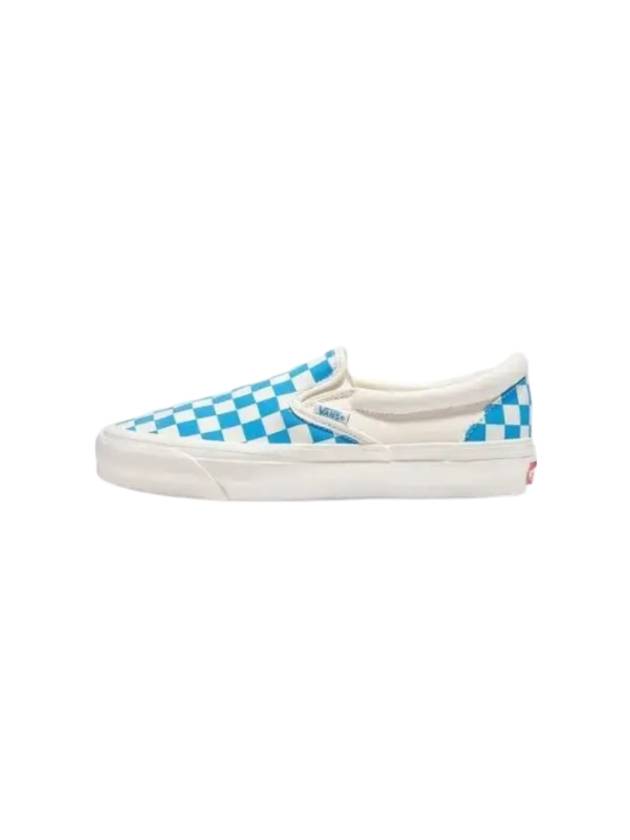 MTE Reissue 98 Checkerboard Slip On Cyan Blue - VANS - BALAAN 1