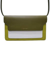 Women s PHMO0022U5 Trunk Green Saffiano Clutch and Crossbag - MARNI - BALAAN 1