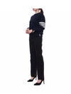 pullover diagonal armband knit navy - THOM BROWNE - BALAAN.