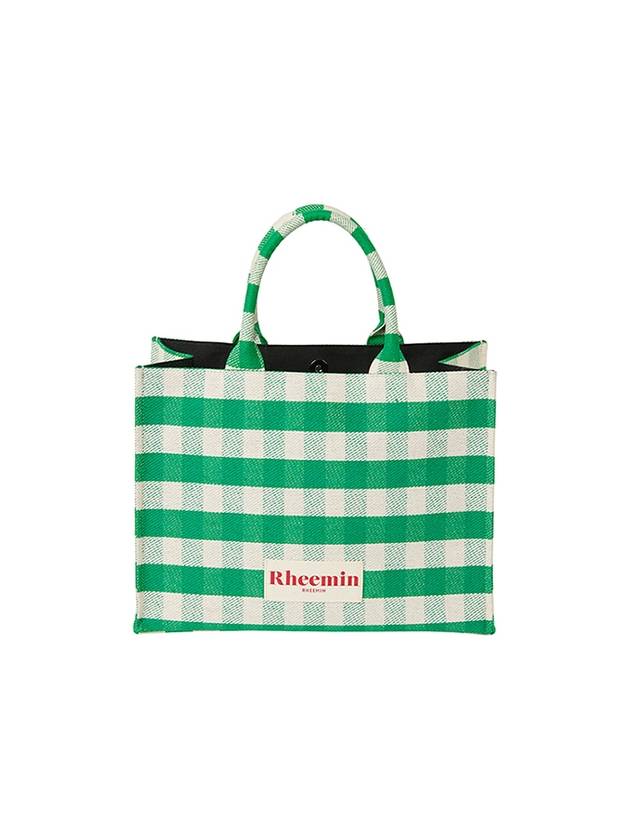 Peak Check Tote Bag Green - RHEEMIN - BALAAN 2