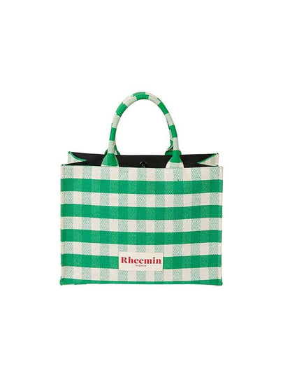 Peak Check Tote Bag Green - RHEEMIN - BALAAN 2