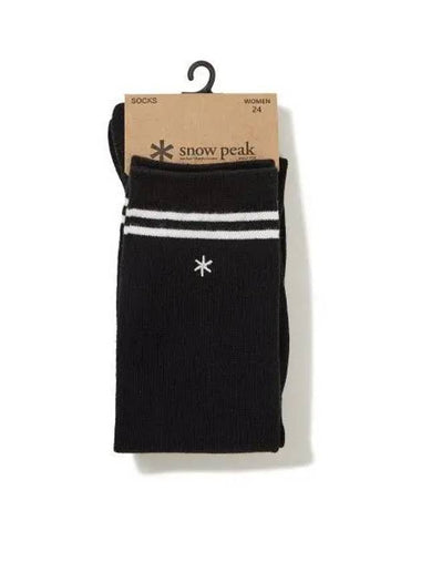 Women s Knee Socks Black S23SUFSO85 - SNOW PEAK - BALAAN 1