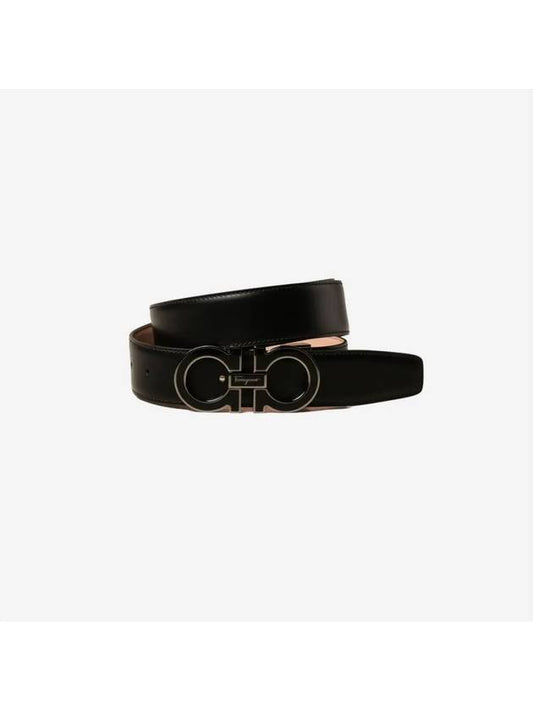 Ferragamo Adjustable Gancini Belt Black 679750 671502 - SALVATORE FERRAGAMO - BALAAN 2