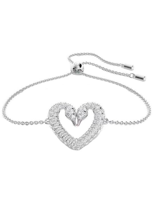 Sublima Swan Heart Medium Bracelet Silver - SWAROVSKI - BALAAN 1