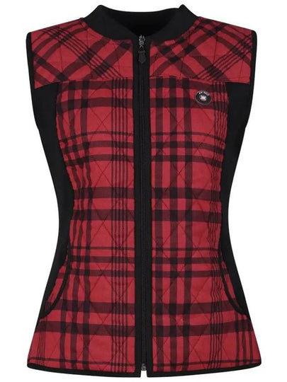 Women s Check Quilted Vest MW4W556W - LUX GOLF - BALAAN 2