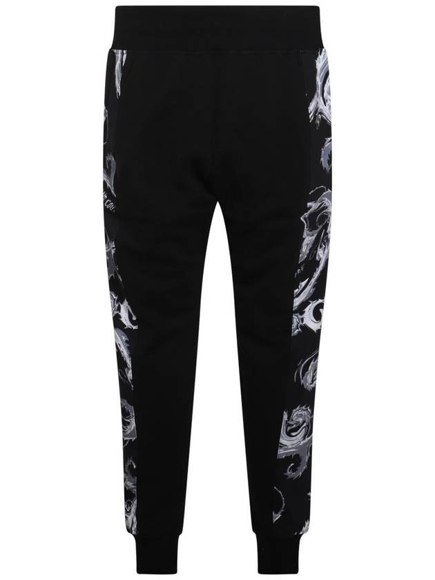 Print Drawstring Training Track Pants Black - VERSACE - BALAAN 3