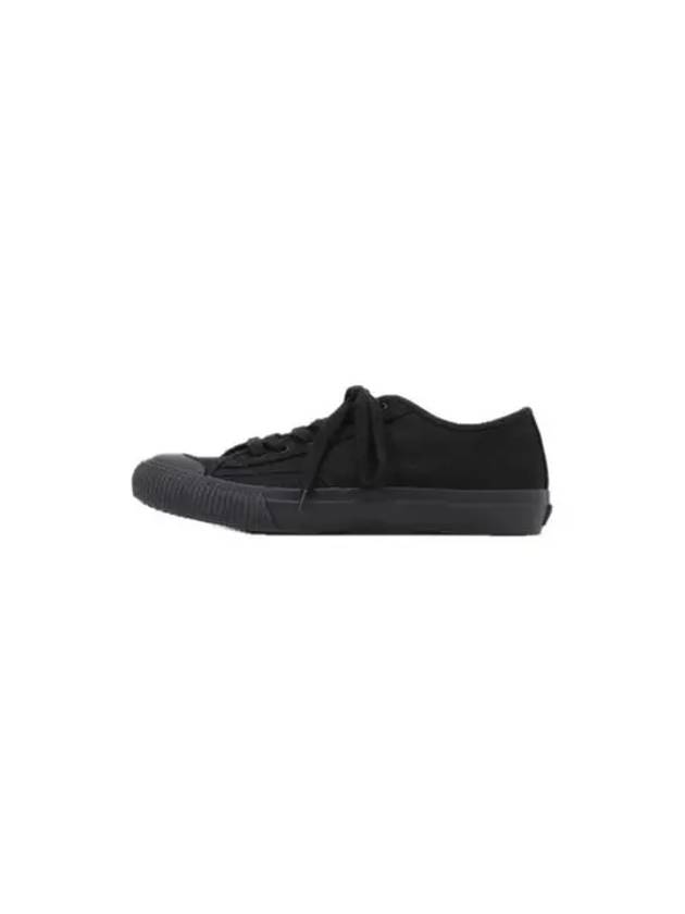 Yohji Yamamoto Women s Black Y Cotton Canvas Rubber Heel Sneakers YQ E01 090 BLK - Y-3 - BALAAN 2