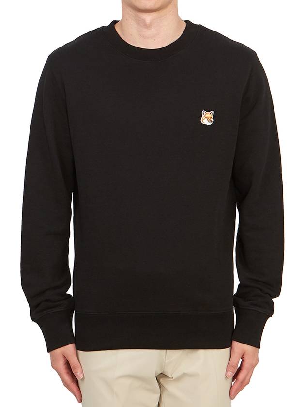 Fox Head Patch Regular Sweatshirt Black - MAISON KITSUNE - BALAAN 2