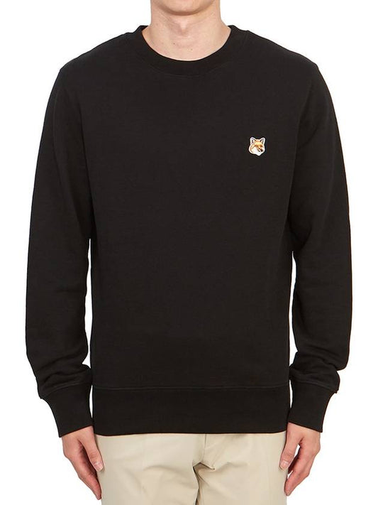 Fox Head Patch Regular Sweatshirt Black - MAISON KITSUNE - BALAAN 2