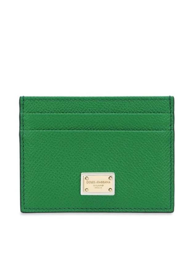 Dolce & Gabbana Dauphine Leather Card Holder - DOLCE&GABBANA - BALAAN 1