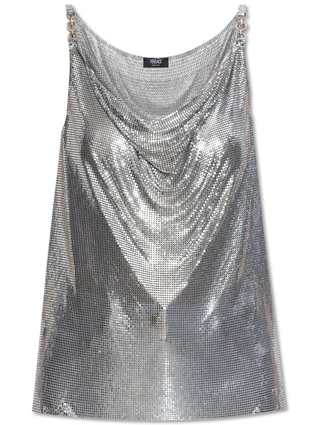 Versace Strappy Top, Women's, Silver - VERSACE - BALAAN 1