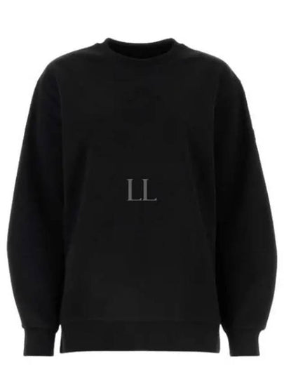 Women's Embossed Logo Sweatshirt Black - MONCLER - BALAAN 2