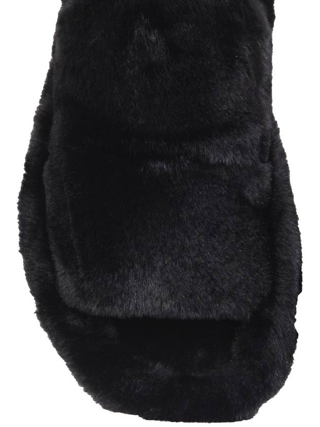 faux fur slippers black - DOLCE&GABBANA - BALAAN 4