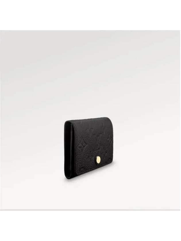 Monogram Embossed Leather Card Wallet Black - LOUIS VUITTON - BALAAN 4