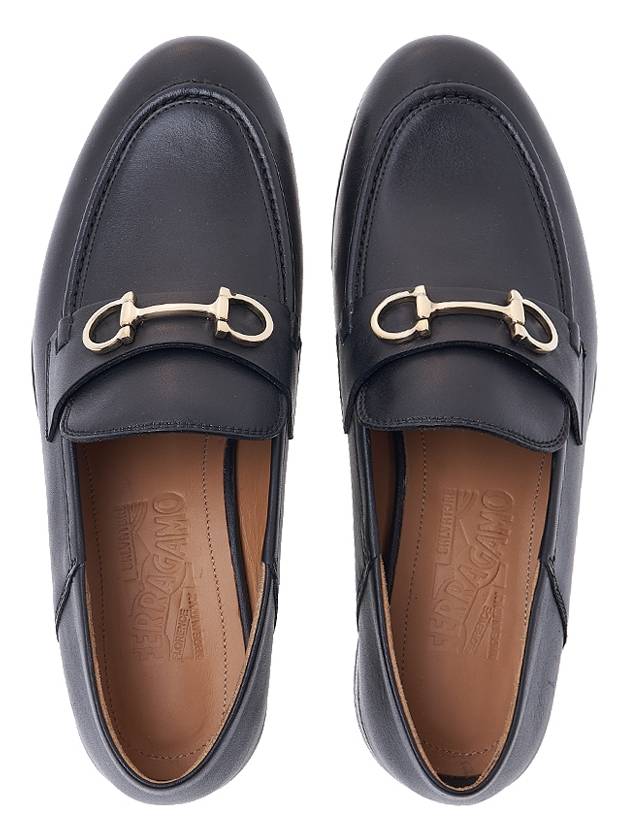 Gancini Ornament Mule Loafers Black - SALVATORE FERRAGAMO - BALAAN 7