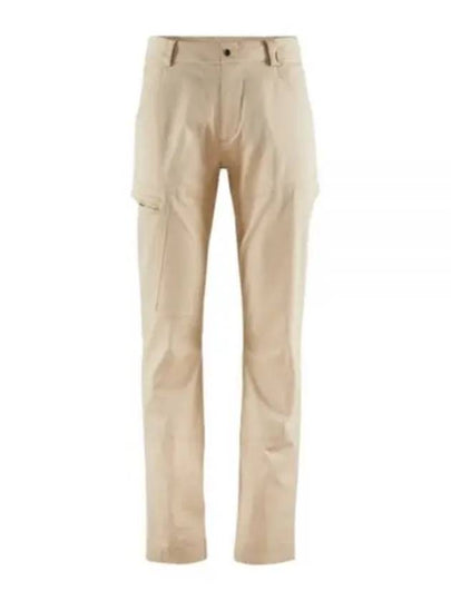 Women's Gefjon 2.0 Flexible Cotton Straight Pants Warm Sand - KLATTERMUSEN - BALAAN 2