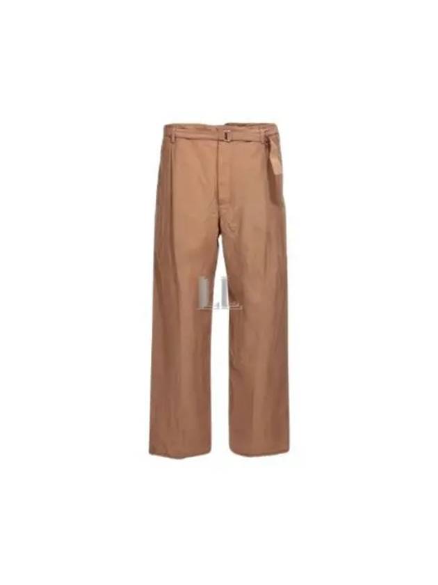 Belted Easy Straight Pants Camel - LEMAIRE - BALAAN 2